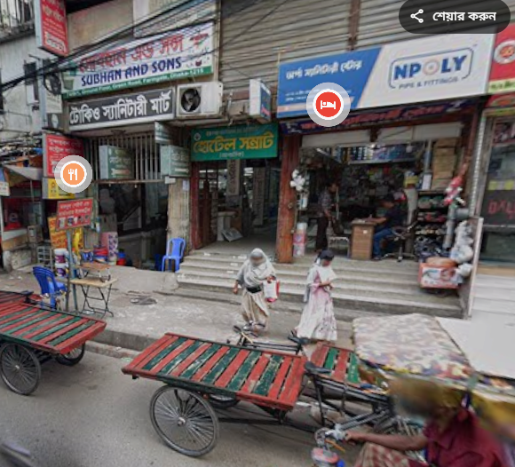 Street view near hotel